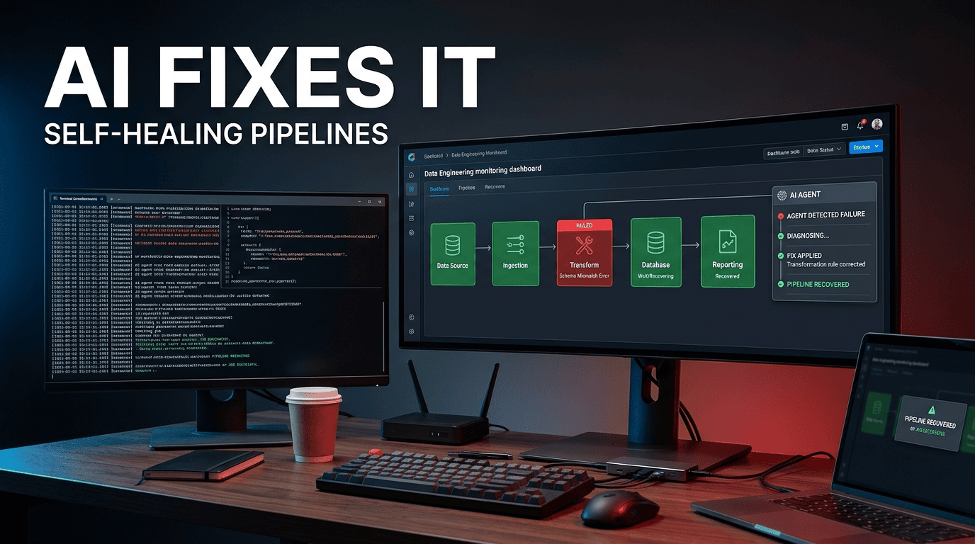 Building Self-Healing Data Pipelines Using Autonomous AI Agents